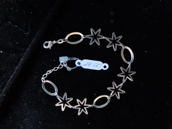 pulseira folheada a prata