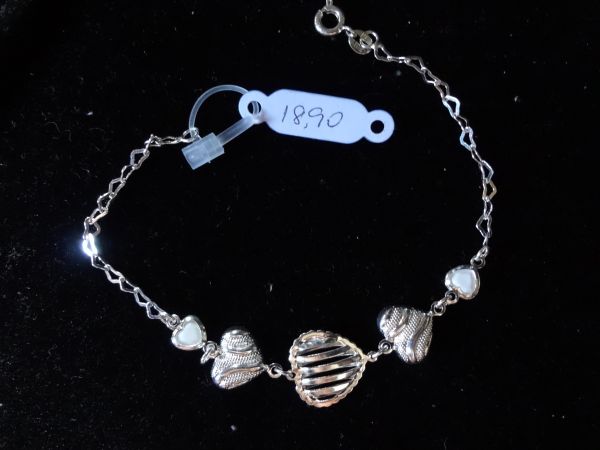 pulseira folheada a prata