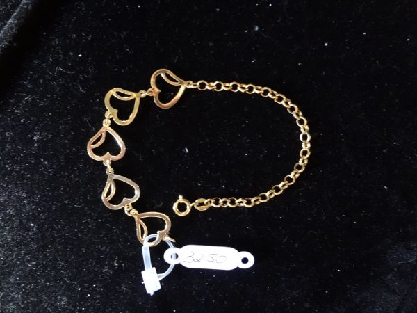 pulseira folheada a ouro 18k