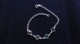 pulseira de pedrinhas,prata 925